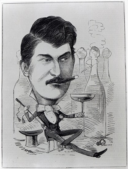 George Leybourne, The Original ''Champagne Charlie'', illustration from ''The Entr''acte'', August 2 von English School