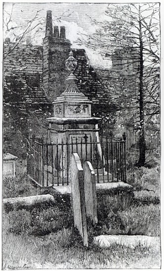 Hogarth''s tomb in Chiswick Churchyard von English School