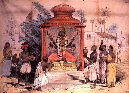 India, Figure and worship of Kali von English School