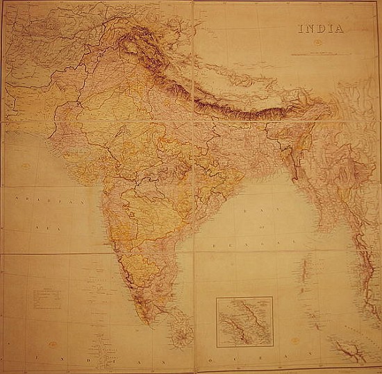 Map of India, published under the direction of Colonel J.T. Walker, C.B., R.E., F.R.S., Surveyor Gen von English School