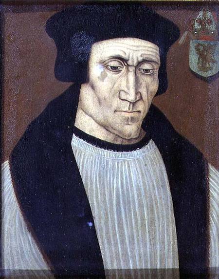 Portrait of Richard Foxe or Fox (c.1448-1528) Bishop of Winchester, Lord Privy Seal to Henry VII and von English School