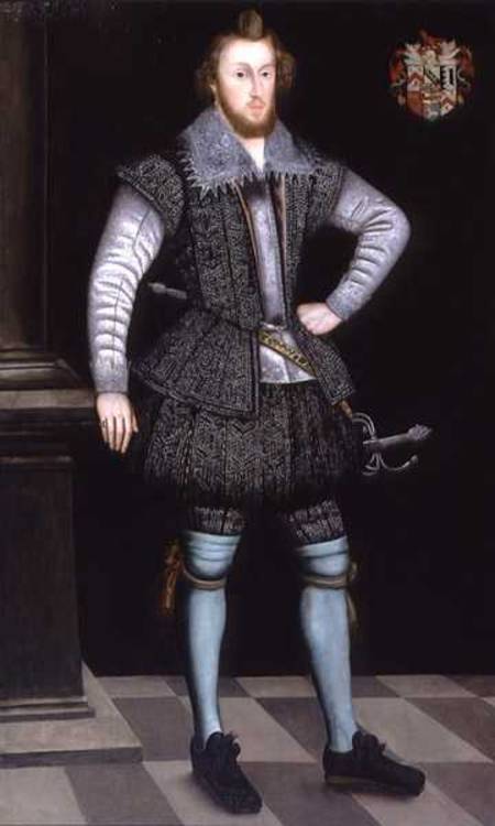 Portrait of Sir Edward Fox of Gwrrnego von English School