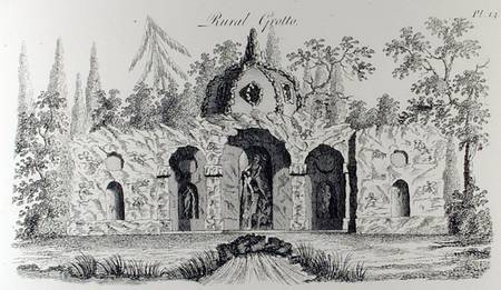 Rural Grotto, from 'Grotesque Architecture or Rural Amusement', by William Wright von English School