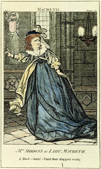 Sarah Siddons (1755-1831) as Lady Macbeth von English School
