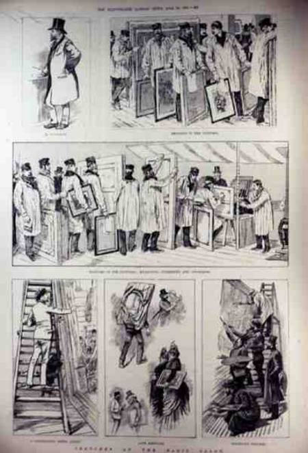 Sketches at the Paris Salon, from 'The Illustrated London News' von English School