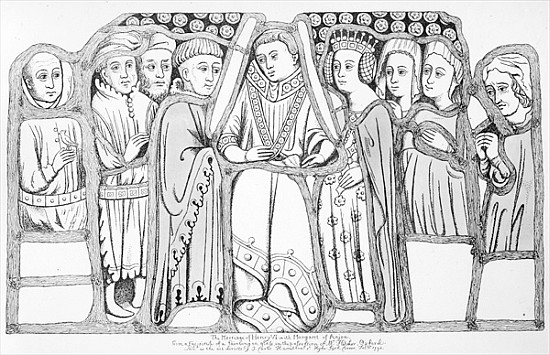 The Marriage of Henry VI and Margaret of Anjou, pub. J. Carter Hamilton von English School