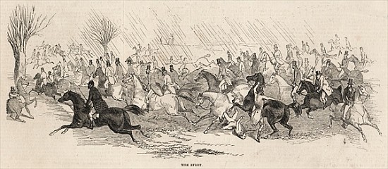 The Start, from ''The Illustrated London News'', 5th December 1846 von English School