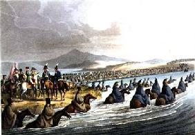 The Boasted Crossing of the Niemen at the Opening of the Campaign in 1812 by N. Bonaparte, from a dr 19th centu