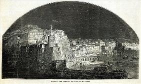 Burford''s New Panorama of Naples Moonlight, from ''The Illustrated London News'', 11th January 1845