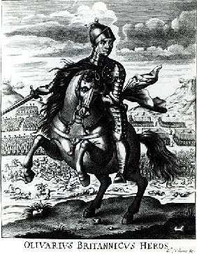 Equestrian portrait of Oliver Cromwell (1599-1658)