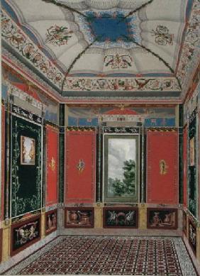 Fresco decoration in the Summer House of Buckingham Palace, from 'The Decorations of the Garden Pavi 1846