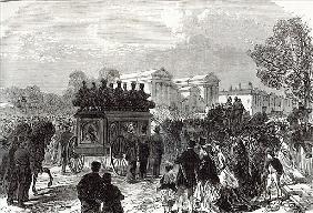 Funeral of Sergeant Brett, the Police Officer killed the Fenians at Manchester, from ''The Illustrat