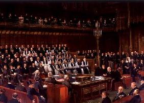 Marquis of Salisbury Speaking in the House of Lords during the Debate of Home Rule 1893