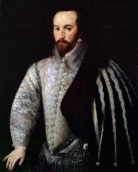 Portrait of Sir Walter Raleigh (1554-1618) 1588