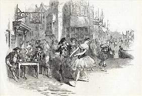 Scene from the new Ballet of ''The Wags of Wapping'', at Drury-Lane Theatre, from The Illustrated Lo