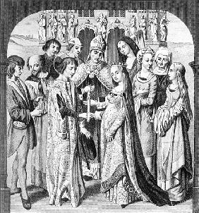 The Marriage of Henry VI and Margaret of Anjou; engraved by Freeman