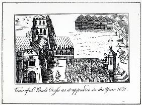 View of St. Paul''s Cross as it appeared in the year 1621