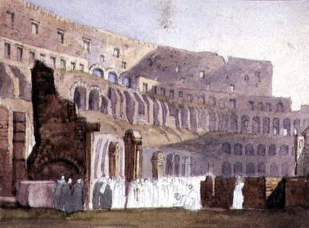 View of the Roman Colosseum von English School