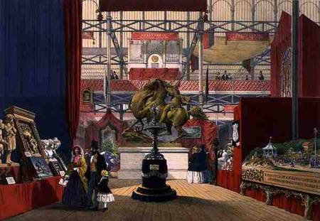 View of the Zollyverein Musical Instruments stand at the Great Exhibition of 1851, from Dickinson's von English School