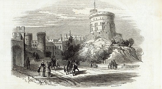 Windsor Castle - the Round Tower, from The Illustrated London News, 26th September 1846 von English School