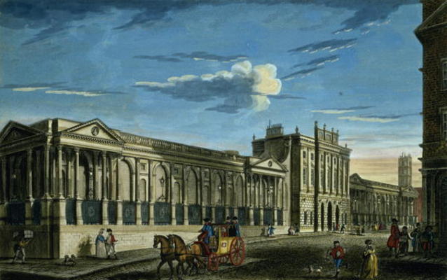A View of the Bank of England, Threadneedle Street, London, printed for Bowles and Carver, pub. 1797 von English School, (18th century)