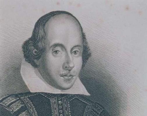 William Shakespeare (1564-1616) (engraving) von English School, (19th century)