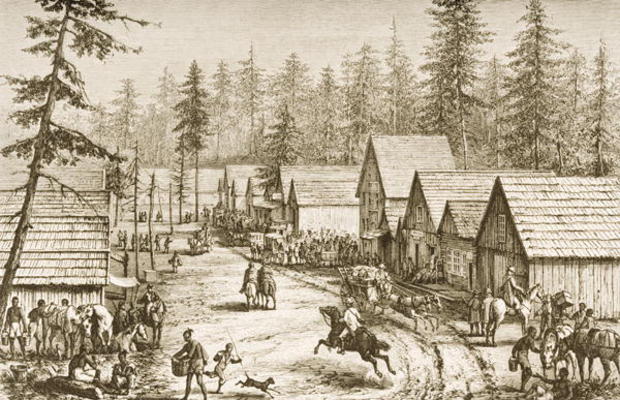 Cisco Station, California, from 'American Pictures', published by The Religious Tract Society, 1876 von English School, (19th century)