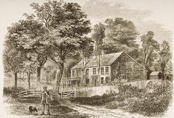 Home of the historian, William H. Prescott, Pepperill, near Boston, in c.1870, from 'American Pictur von English School, (19th century)