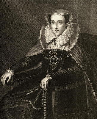 Mary Queen of Scots (1542-87) (engraving) von English School, (19th century)