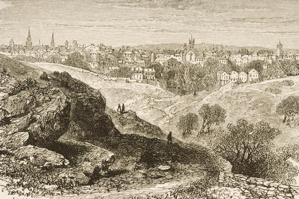 Salem, in c.1870, from 'American Pictures' published by the Religious Tract Society, 1876 (engraving von English School, (19th century)