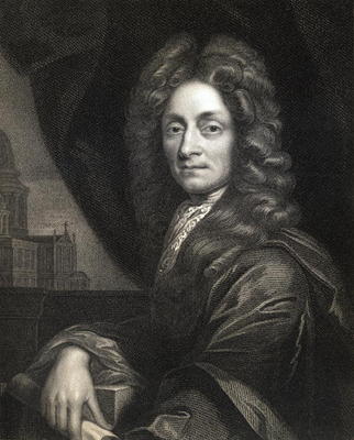 Sir Christopher Wren (1632-1723) from 'Gallery of Portraits', published in 1833 (engraving) von English School, (19th century)