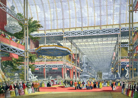 The Inauguration, from 'Dickinson's Comprehensive Pictures of the Great Exhibition of 1851', publish von English School, (19th century)