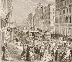 Broadway, New York City, c.1870, from 'American Pictures', published by The Religious Tract Society, 12th