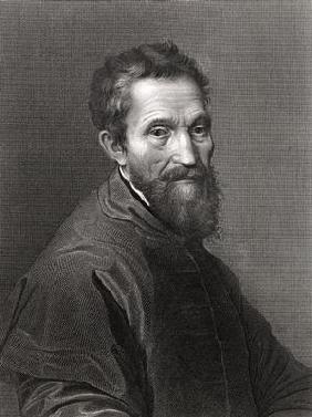 Michelangelo Buonarroti (1475-1564) (engraving) 19th
