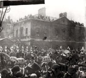 Jubilee Procession in Whitehall, 1887 (b/w photo) 1899