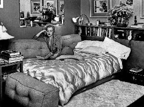 Marilyn Monroe at home in Hollywood in 1962