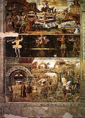 The Month of September: The Triumph of Vulcan and the Sign of Libra, from the Room of the Months 1467-70
