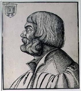 Profile portrait of Albrecht Durer (1471-1528) 1527