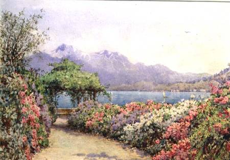 Lake Como from the Villa Carlotta von Ernest Arthur Rowe
