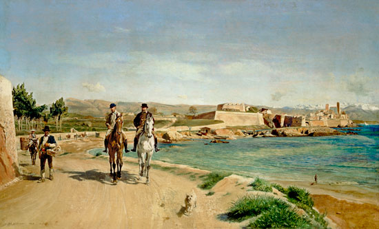 Antibes, the Horse Ride von Ernest Meissonier