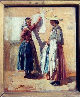 Washerwomen in Antibes 1869