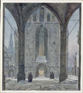 Dom im Winter Um 1821