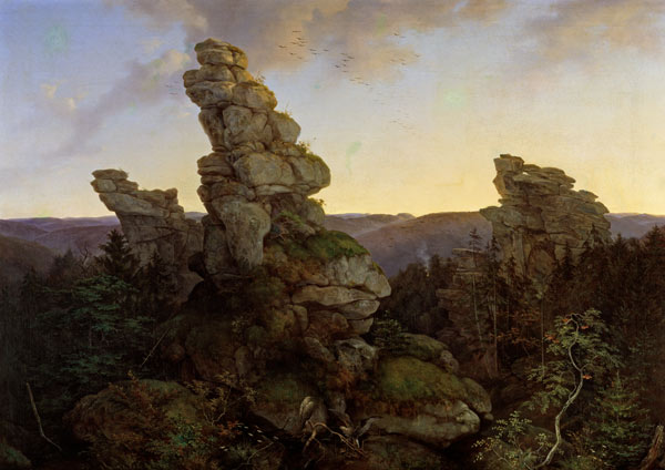 Die Greifensteine im Saechsischen Erzgebirge von Ernst Ferdinand Oehme