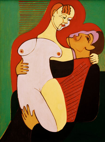 Großes Liebespaar von Ernst Ludwig Kirchner