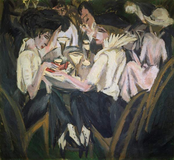 Im Cafégarten von Ernst Ludwig Kirchner