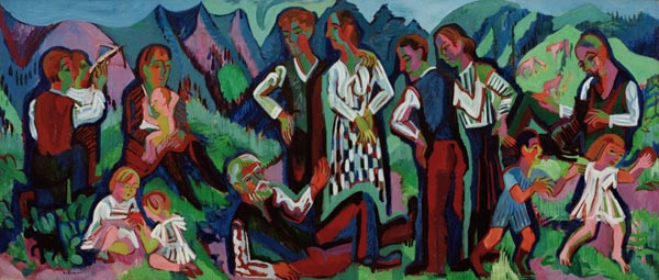 Sonntag der Bergbauern von Ernst Ludwig Kirchner