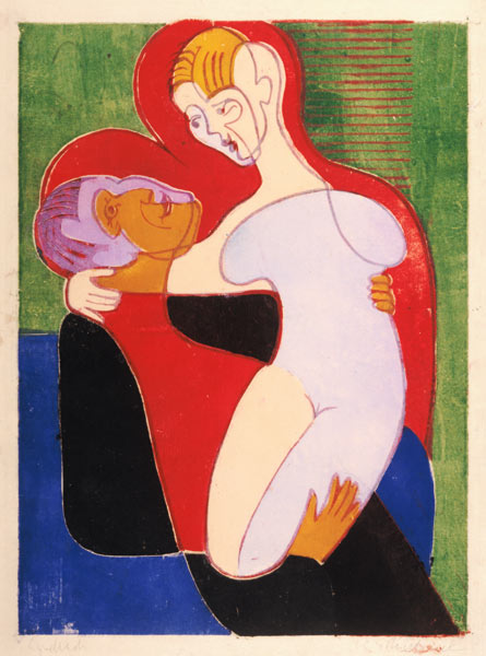 Liebespaar (Die Hembusse) von Ernst Ludwig Kirchner