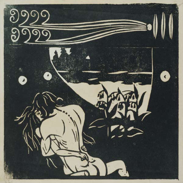 Die Vereinigung (Aus: Zwei Menschen, Mann und Weib) von Ernst Ludwig Kirchner