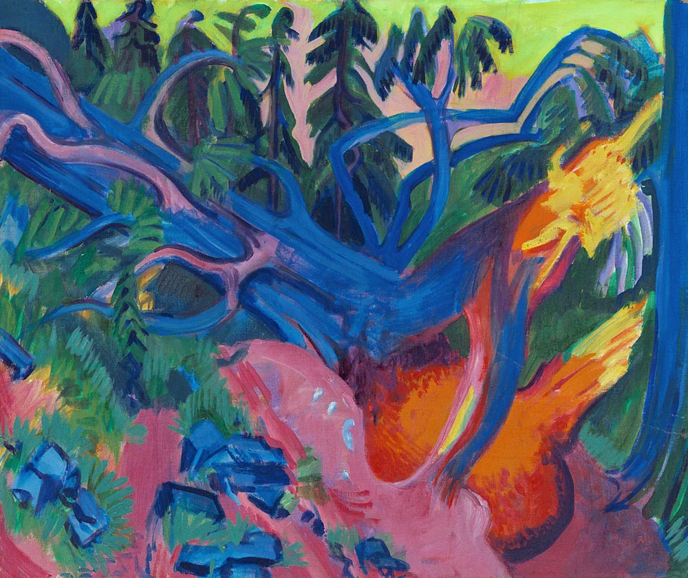 Entwurzelter Baum. von Ernst Ludwig Kirchner