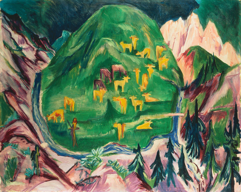 Galtviehweide von Ernst Ludwig Kirchner